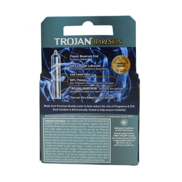 TROJAN 3CT BARE-SKIN/48