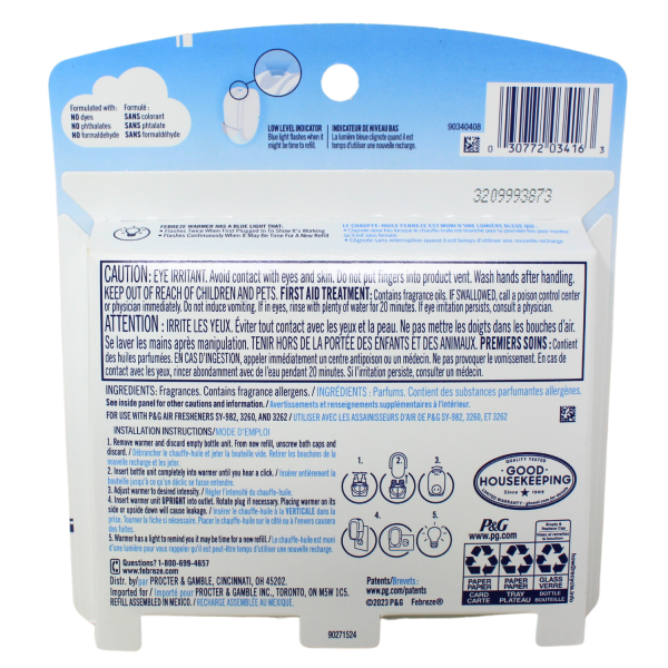 Febreze Plug Refill 2ct Cranberry Tart - Long Lasting Air Freshener