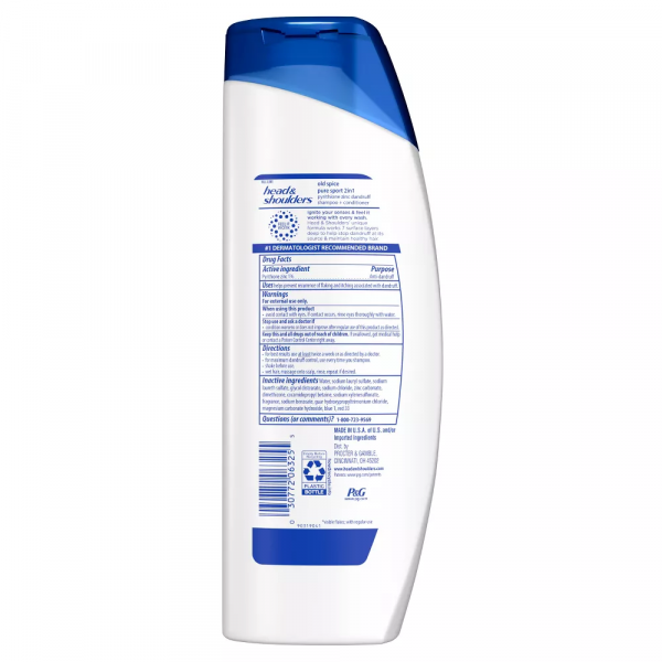Head & Shoulders 2in1 Pure Sport - 370ml - Ultimate Clean