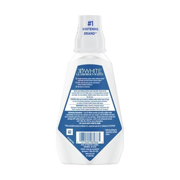 CREST M/W 473ML GLAMOROUS WHITE ARCTIC MINT