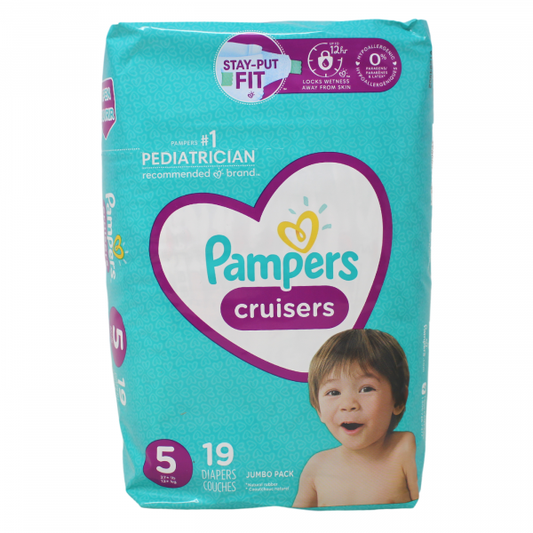 Pampers Diapers Size 5 Jumbo Pack (19 Count) - Superior Protection