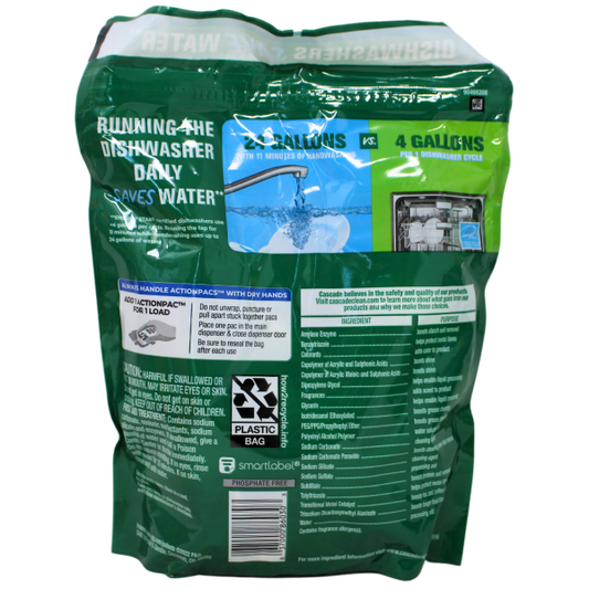 Cascade ActionPacs 18ct - Complete Fresh Dishwasher Detergent