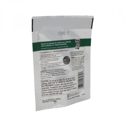 Cascade Platinum Dishwasher Cleaner - 1 Count: The Ultimate Clean