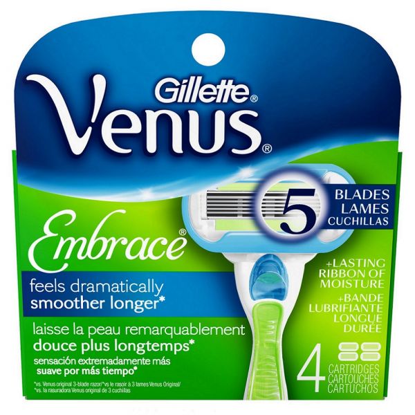 Gillette Venus Extra Smooth Razor Refill Cartridges - 4 Count