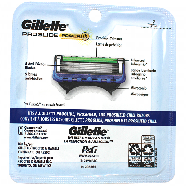 Gillette Fusion5 ProGlide Power Razor Blade Refills - 4 Count