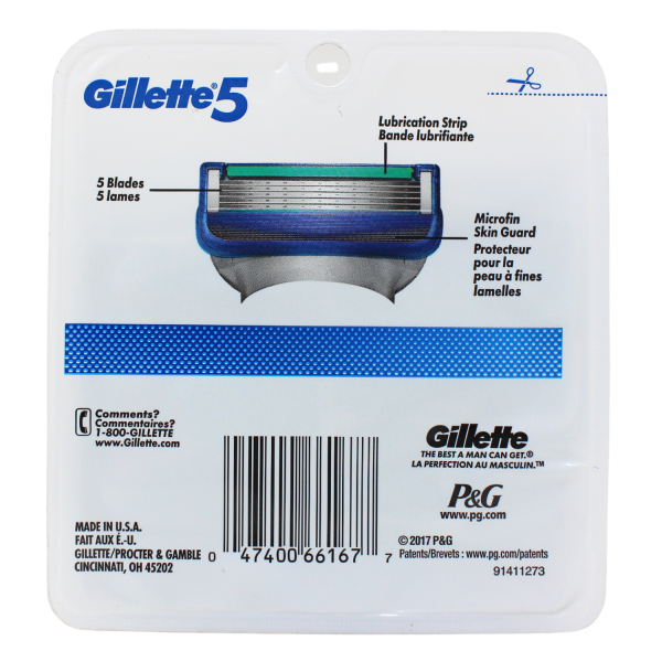 Gillette 5 8 Cartridges - Creative & Detailed