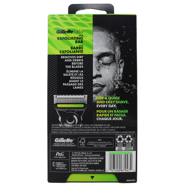 GILLETTE LABS 1RZR+1CARTS+1STND/R