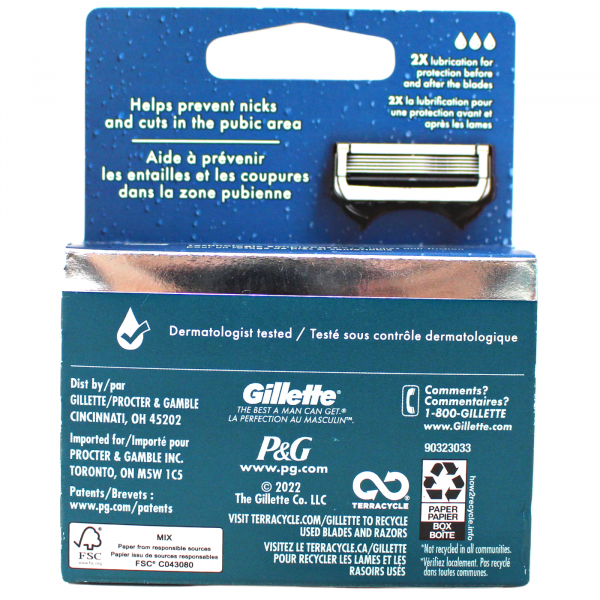 Gillette Intimate Razor Cartridges - 4 Count Refill