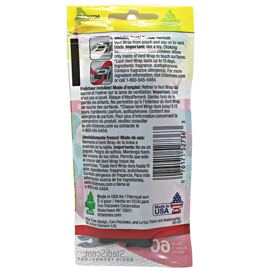 Little Trees Vent Wrap Air Freshener 4ct Strawberry