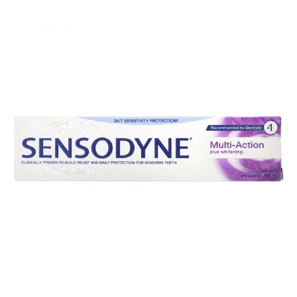 Sensodyne Multi-Action Whitening Toothpaste - 100ml for Sensitive Teeth