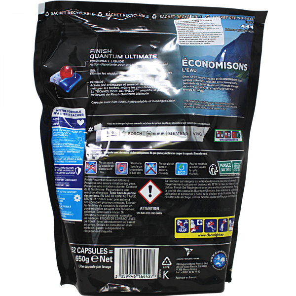 Quantum Ultimate Dishwasher Tabs - 52 Count