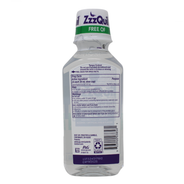 ZZZQUIL Night Sleep-Aid Soothing Berry 354mL - Creative & Detailed