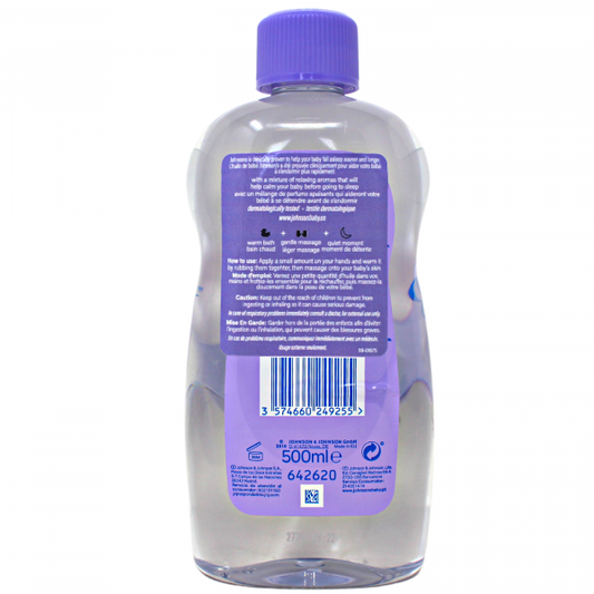 Johnson's Baby Oil 500ml - Silky Smooth Hydration for Delicate Skin