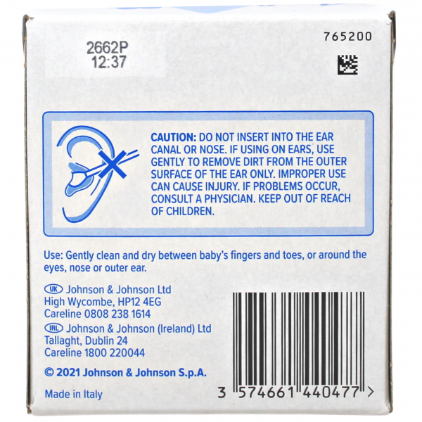 Johnson's Cotton Buds - 200 Count: Gentle Cleaning for Baby & Family