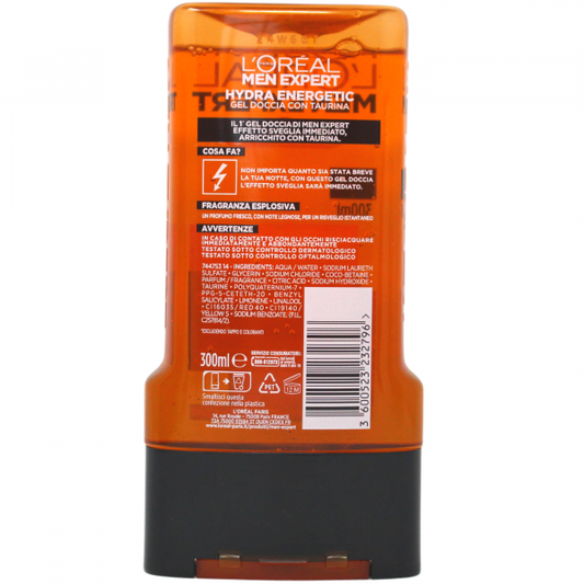 L'OREAL EXPERT B/W 300ML MEN HYDRA ENERGETIC(IT)/6