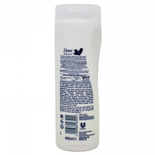 Dove Hydro Light Care Body Lotion 400ml - Deeply Nourishing & Refreshing