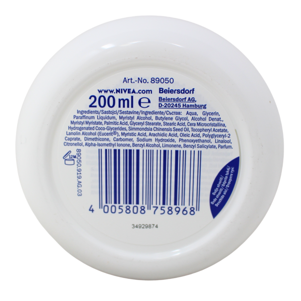 NIVEA Cream 200ml - Soft & Nourishing Moisturizer