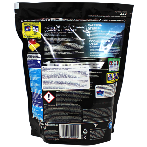 Finish Quantum Ultimate Dishwashing Tabs - 45 Count