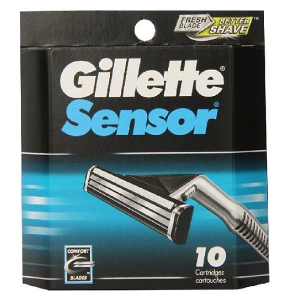 GILLETTE SENSOR EXCEL Razor Blades - 10 Cartridges