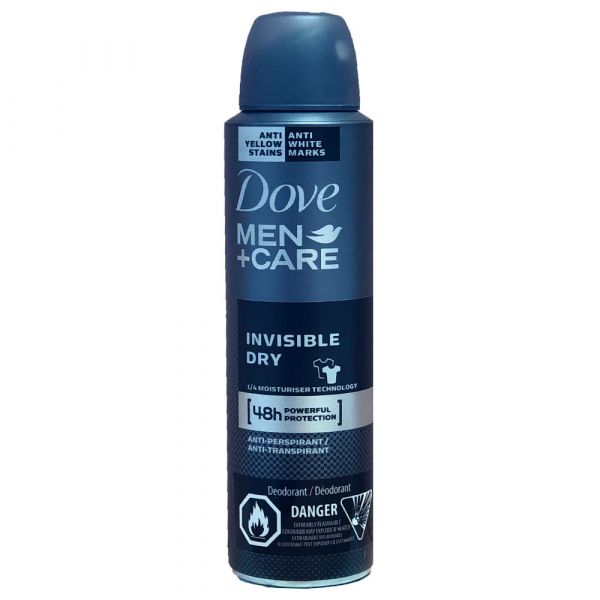 DOVE SPRAY 150ML MEN+CARE INVISIBLE DRY
