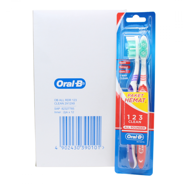 Oral-B All Rounder Soft Toothbrush 2-Pack - Creative & Detailed