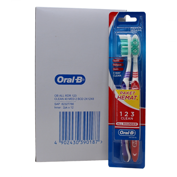 Oral-B Medium Toothbrush 2-Pack - All Rounder