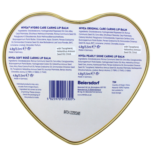 NIVEA Luxurious Lip Care Collection (4-Piece Set)