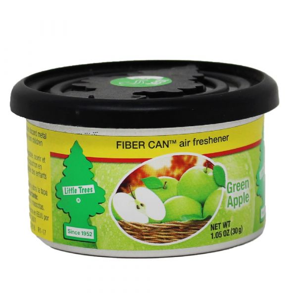 LITTLE TREES Fiber Can - Green Apple - Long-Lasting Car Air Freshener