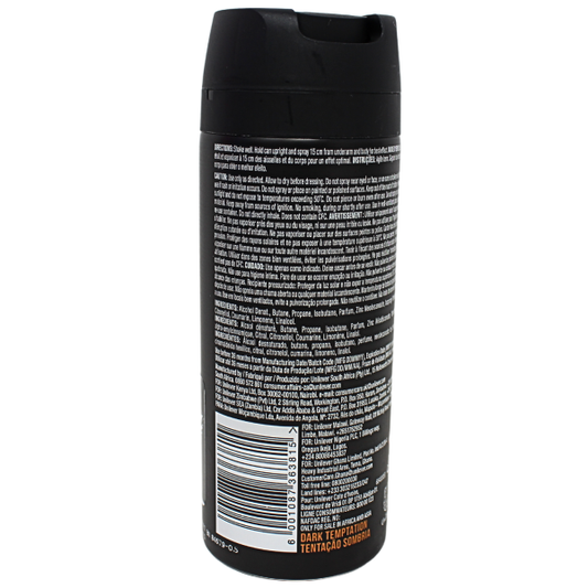 AXE Dark Temptation Body Spray - 150ml (6x12)