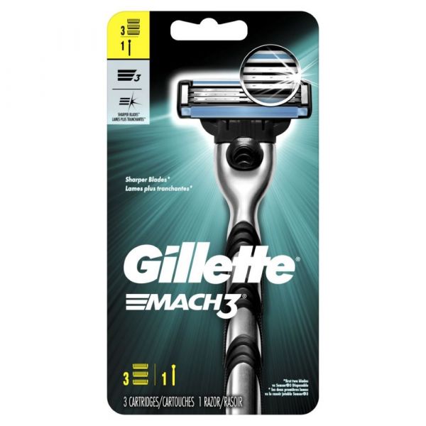 Gillette Mach 3 Razor with 3 Cartridges