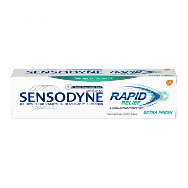 Sensodyne Rapid Relief Extra Fresh Toothpaste - Fast Sensitivity Relief