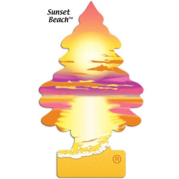 LITTLE TREES Sunset Beach Air Freshener - Long Lasting Scent