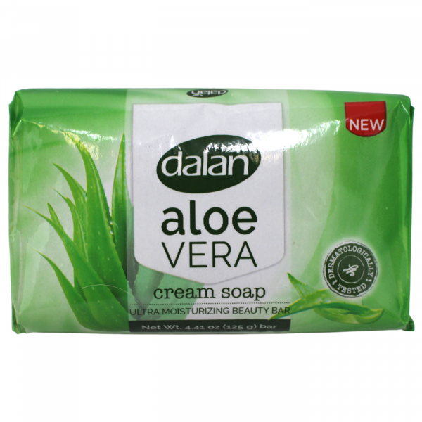 Dalan Cream Bar Soap Aloe Vera - 3 x 125g - Gentle Cleansing & Moisturizing
