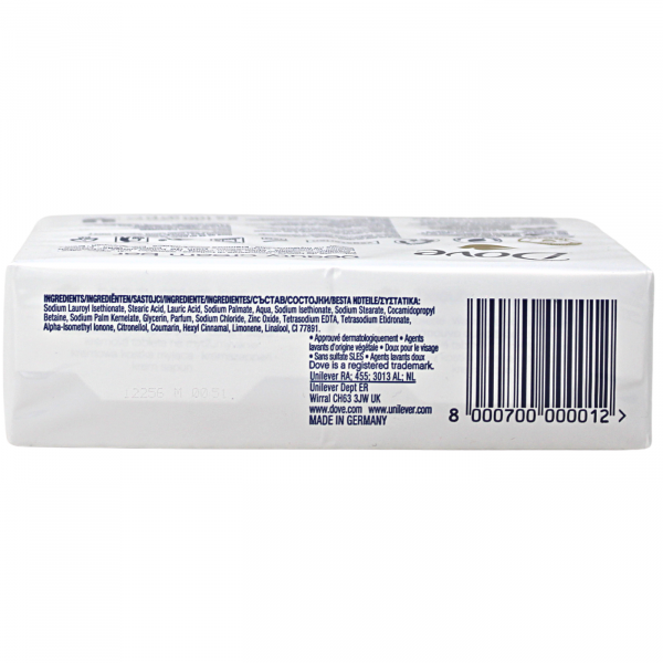 Dove White Original Bar Soap 2 x 90g - Gentle Cleansing for Soft Skin