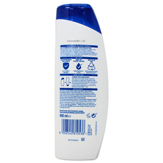 Head & Shoulders Classic Clean Shampoo - 400ml - For Healthy, Dandruff-Free Hair