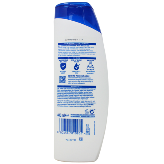 Head & Shoulders Smooth & Silky Anti-Dandruff Shampoo - 400ml