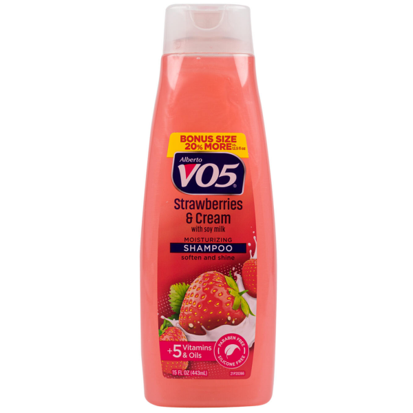 Alberto VO5 Strawberries & Cream Moisturizing Shampoo - Silky Smooth Hair