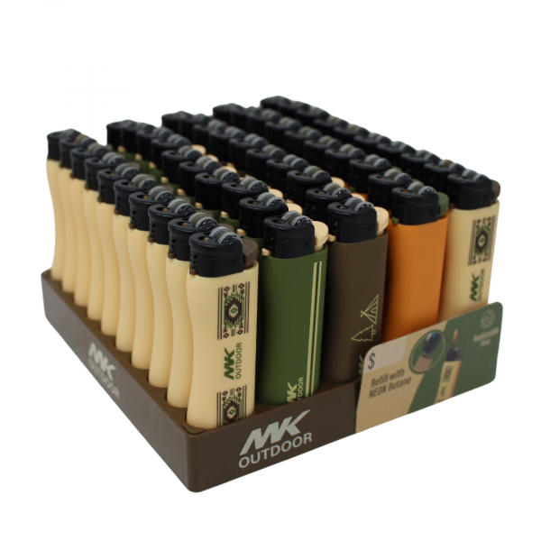 MK Flint Outdoor Series Eco Refillable Lighter - 50 Count