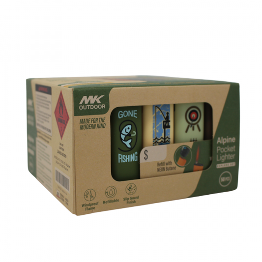 MK JET OUTDOOR SERIES EXPLORE REFILLABLE LIGHTER/50X6