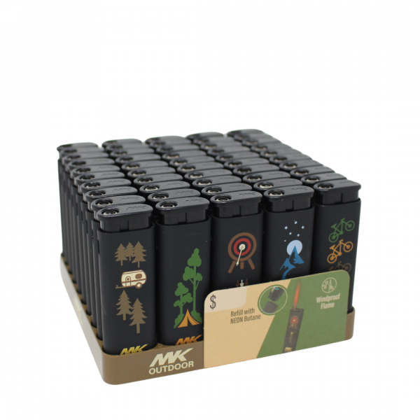 MK JET OUTDOOR SERIES OUTDOORSMEN REFILLABLE LIGHTER/50X6