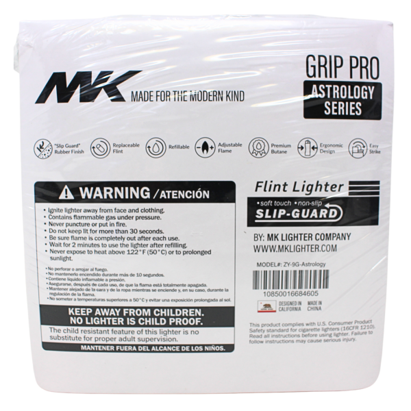 MK FLINT ASTROLOGY SERIES REFILLABLE LIGHTER/50X10