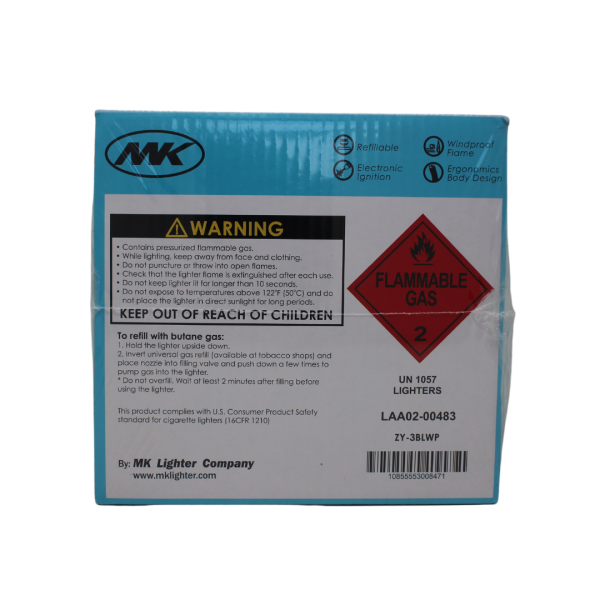 MK CANDLE JET ORIGINAL REFILLABLE LIGHTER/50X6