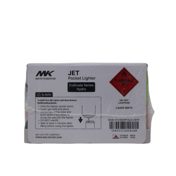 MK JET HYRDO SERIES REFILLABLE LIGHTER - 50 Pack