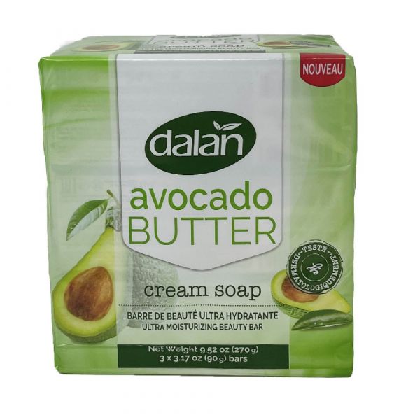 Dalan Cream Bar Soap 3-Pack - Avocado Butter