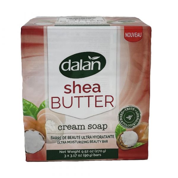 Dalan Cream Bar Soap - Shea Butter Enriched (3 x 90g)