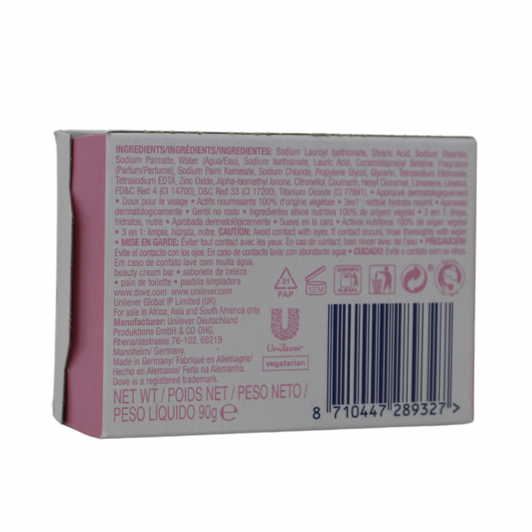 Dove Pink Beauty Bar - Gentle Cleansing for Soft, Smooth Skin