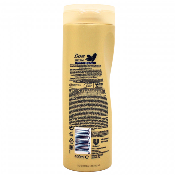 Dove Visible Glow Self-Tan Lotion - Achieve a Natural Bronze (400ml)