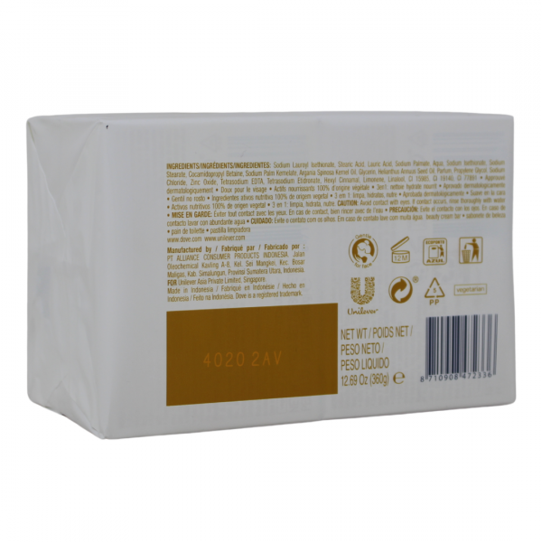 Dove Nourishing Moroccan Argan Oil Bar Soap - 4ct x 90g - Silky Soft Skin