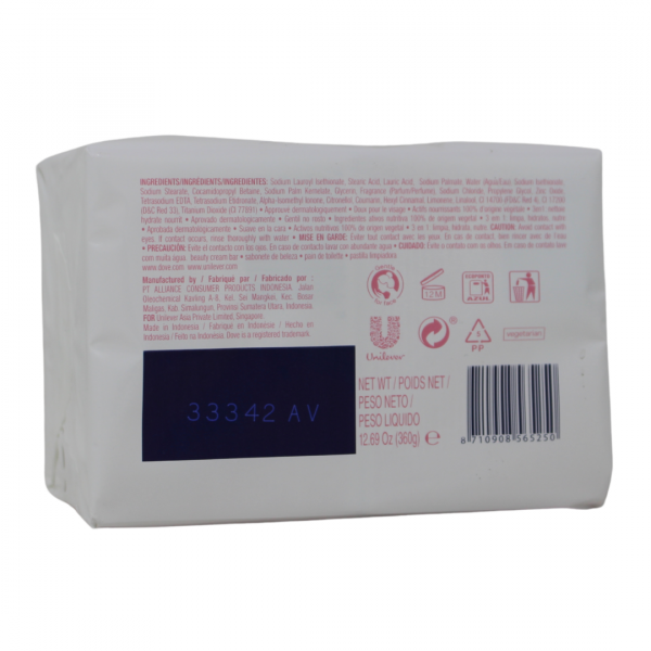 Dove Pink Beauty Bar - 4 x 90g - Gentle Cleansing & Soft Skin