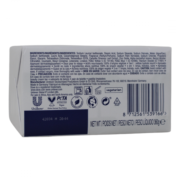 Dove Refreshing Cucumber & Green Tea Bar Soap (4 x 90g) - Invigorating Clean